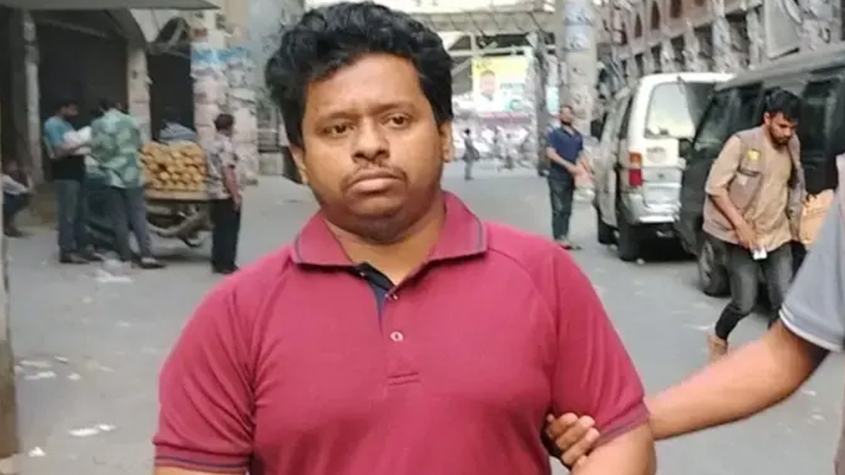 গ্রেপ্তার এ এম হাসান নাসিম। ছবি : সংগৃহীত