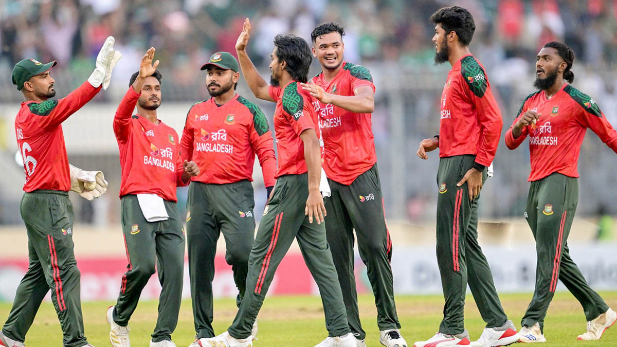 বাংলাদেশ দলের খেলোয়াড়।   ছবি- সংগৃহীত