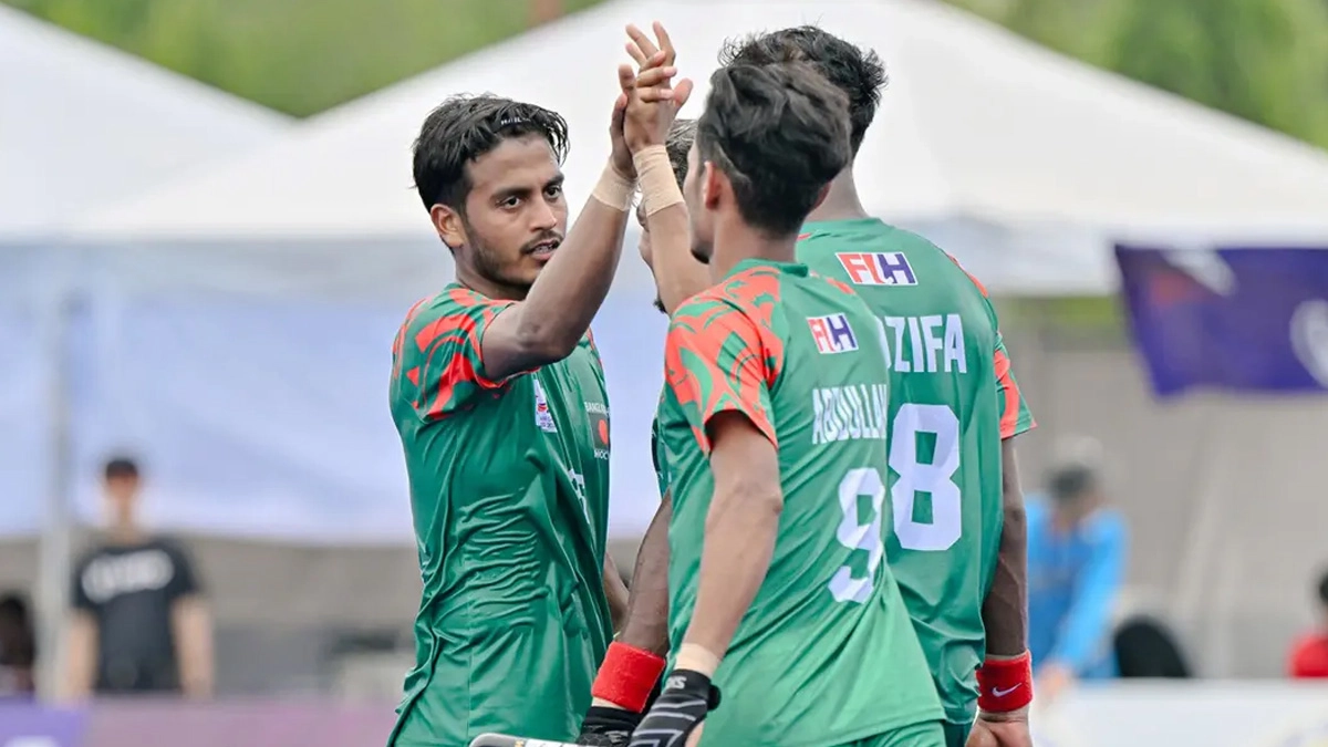 এশিয়ান গেমসের হকি বাছাই টুর্নামেন্টে বাংলাদেশ পঞ্চম হয়েছে।  ছবি : সংগৃহীত