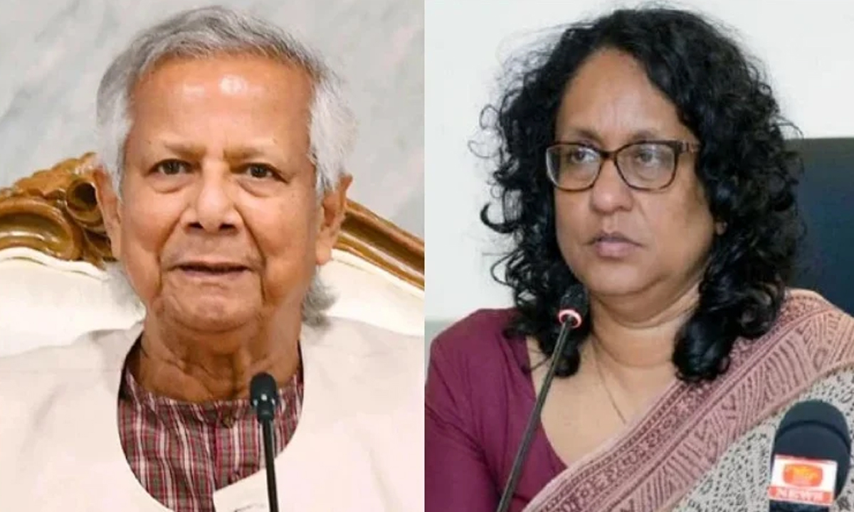 প্রধান উপদেষ্টা অধ্যাপক ড. মুহাম্মদ ইউনূস ও শ্রীলঙ্কার প্রধানমন্ত্রী ড. হরিণী অমরাসুরিয়া। ছবি- সংগৃহীত