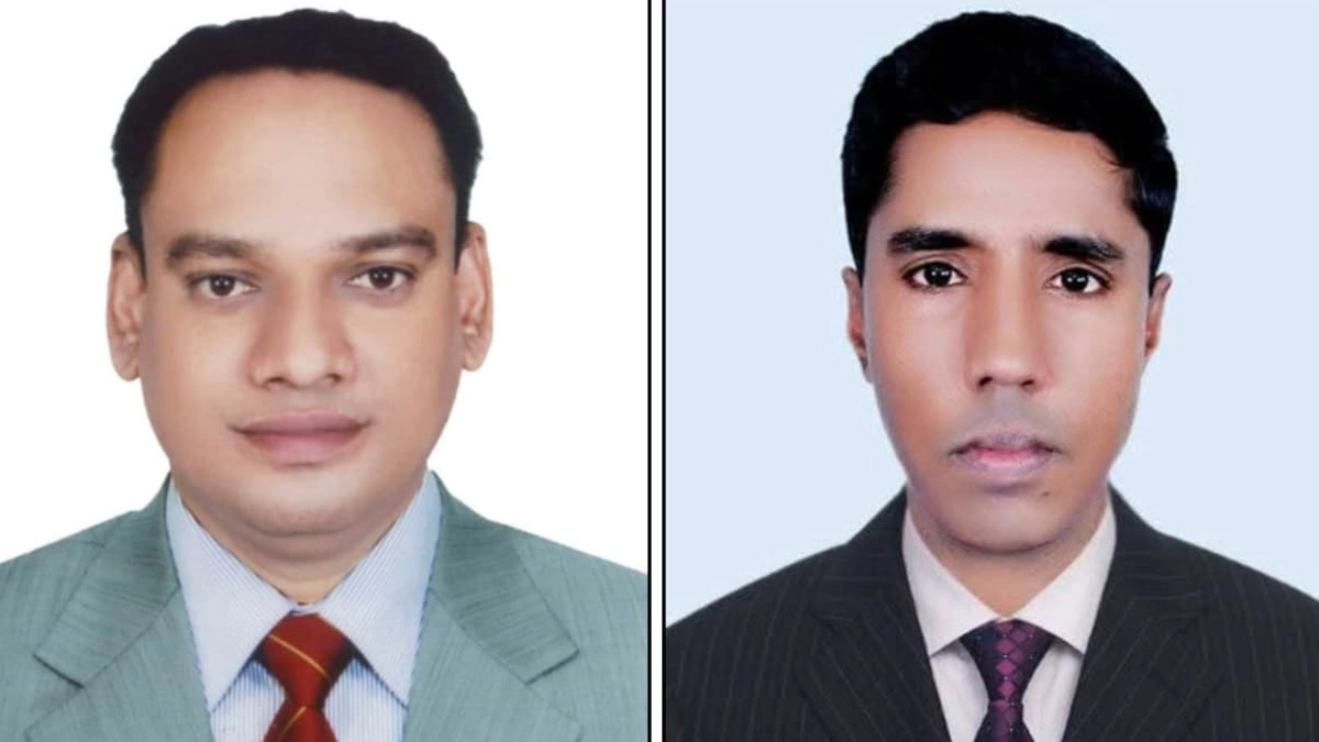 নবগঠিত কমিটির সভাপতি মোহাম্মদ সাহাব উদ্দিন চৌধুরী ও সাধারণ সম্পাদক ব্যবসায়ী লায়ন নাছিমুল আহসান চৌধুরী জুয়েল।  ছবি- রূপালী বাংলাদেশ