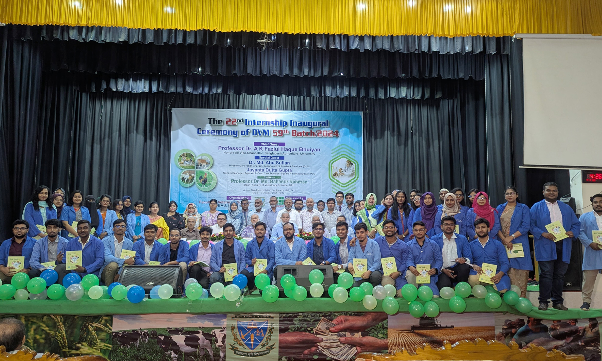 বিশ্ববিদ্যালয়ের সৈয়দ নজরুল ইসলাম মিলনায়তনে ইন্টার্নশিপ উদ্বোধনী অনুষ্ঠিত হয়। ছবি- রূপালী বাংলাদেশ