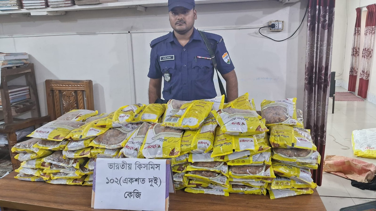 ভারতীয় মালামাল উদ্ধার। ছবি- রূপালী বাংলাদেশ