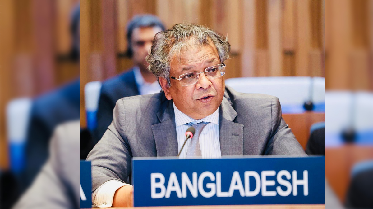 বাংলাদেশের স্থায়ী প্রতিনিধি ও রাষ্ট্রদূত খন্দকার এম তালহা। ছবি- সংগৃহীত