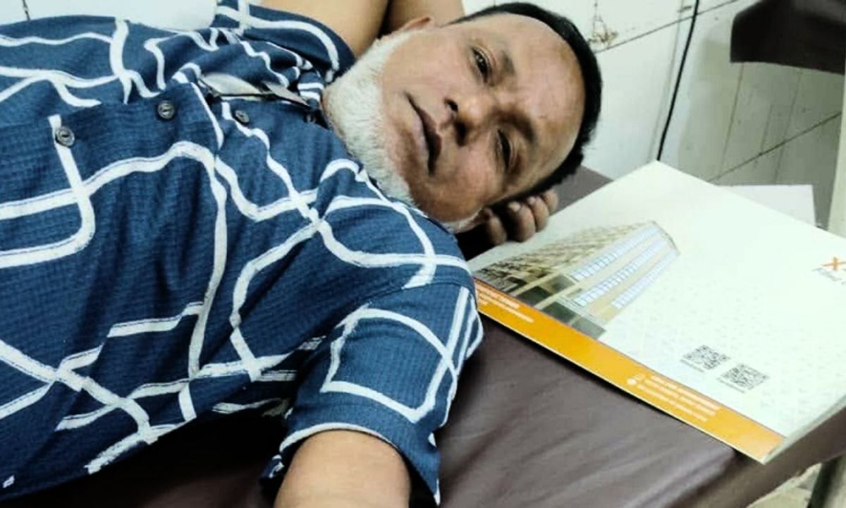গুলিবিদ্ধ বিএনপি নেতা শফিকুর রহমান। ছবি : সংগৃহীত