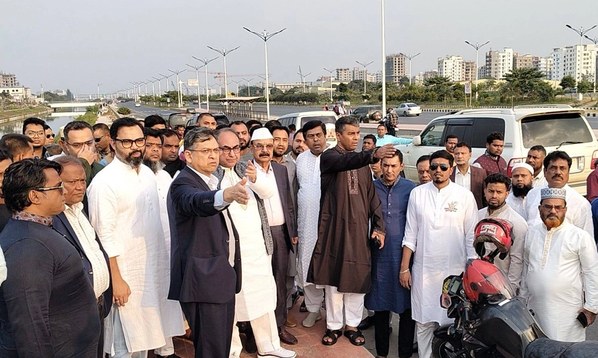 তারেক রহমানের সংবর্ধনা অনুষ্ঠানের ভেন্যু পরিদর্শন করেন বিএনপির শীর্ষ নেতারা। ছবি - সংগৃহীত