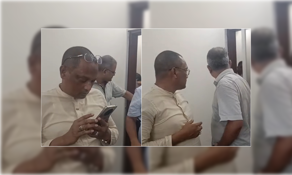 জাকসু নির্বাচন কমিশনে বিএনপিপন্থি নেতা। ছবি- সংগৃহীত