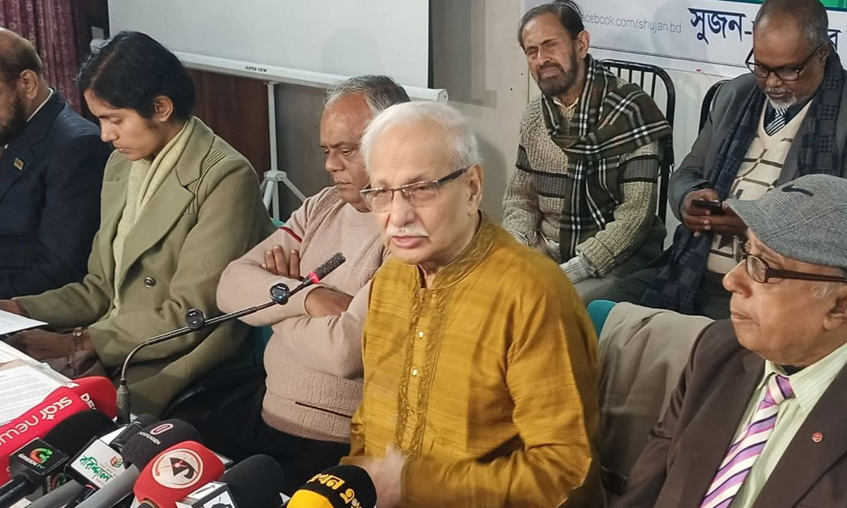 সুজন সম্পাদক ড. বদিউল আলম মজুমদার। ছবি- সংগৃহীত