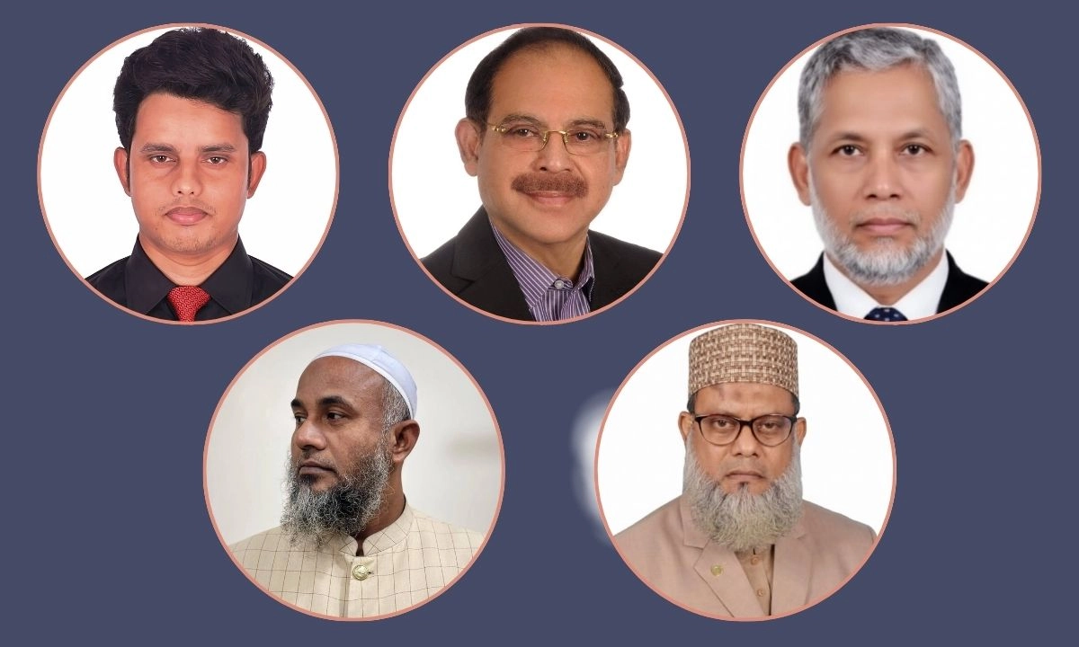 বগুড়া-৫ আসনের পাঁচজন প্রার্থী। ছবি : রূপালী বাংলাদেশ গ্রাফিক্স
