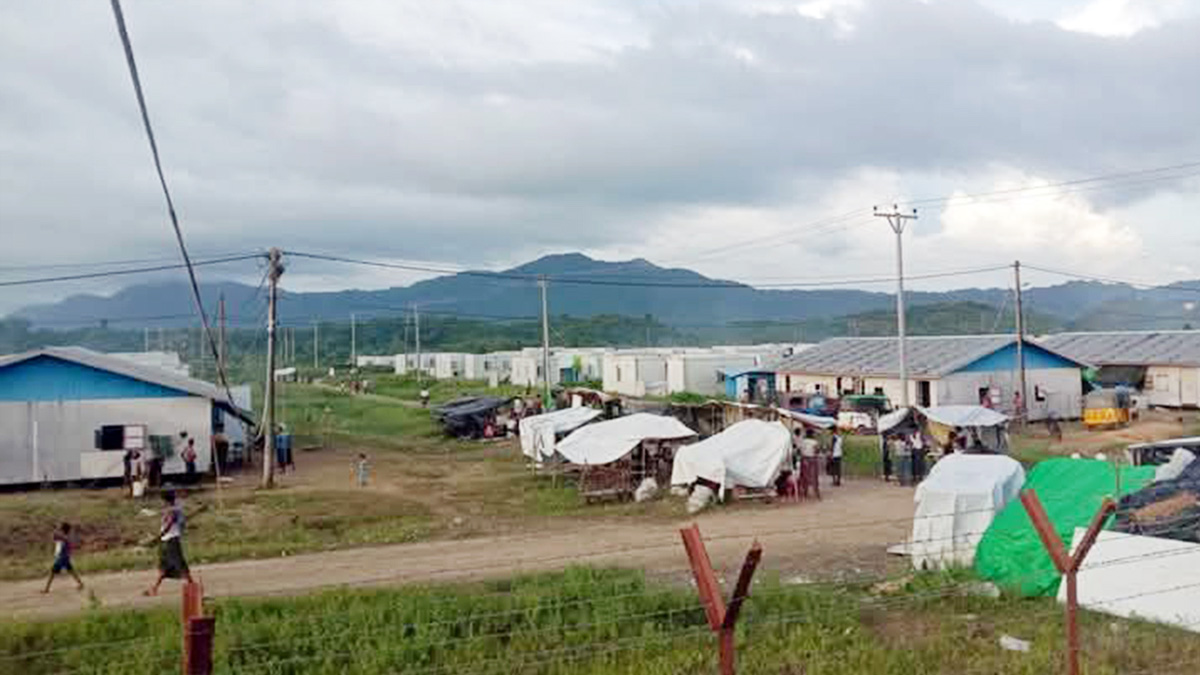 নতুন বসতি নির্মাণ করছে বিদ্রোহী গোষ্ঠী আরকান আর্মি ।  ছবি- সংগৃহীত