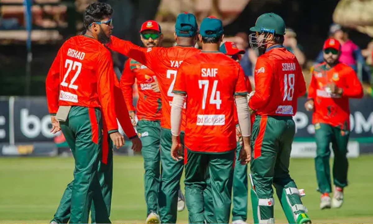 জিম্বাবুয়েকে হারিয়ে সিরিজে সমতা ফেরাল বাংলাদেশ