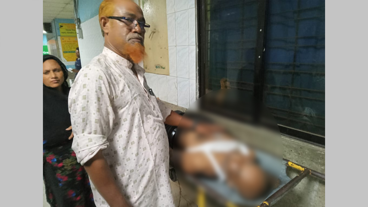 হাসপাতালে আব্দুল মজিদের মরদেহ। ছবি- সংগৃহীত