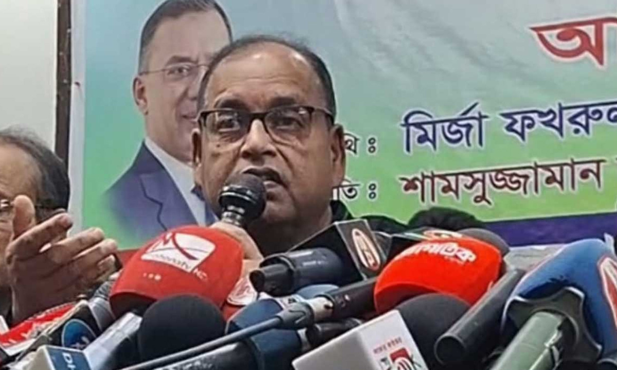 বিএনপির ভাইস চেয়ারম্যান শামসুজ্জামান দুদু। ছবি- সংগৃহীত