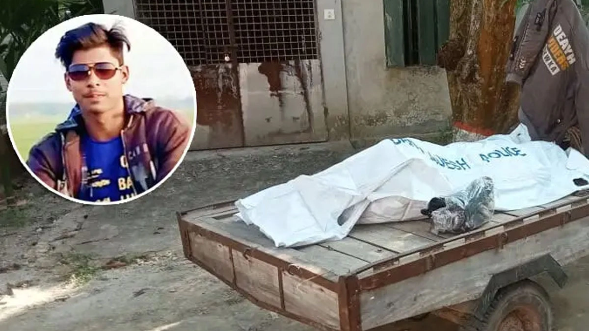 পুলিশ গিয়ে নিহত উৎপল সরকারের রক্তাক্ত লাশ উদ্ধার করে। ছবি- সংগৃহীত