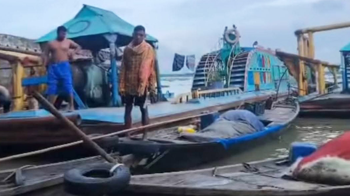 গজারিয়ায় বাল্কহেডে ডাকাতির চেষ্টা। ছবি- রূপালী বাংলাদেশ