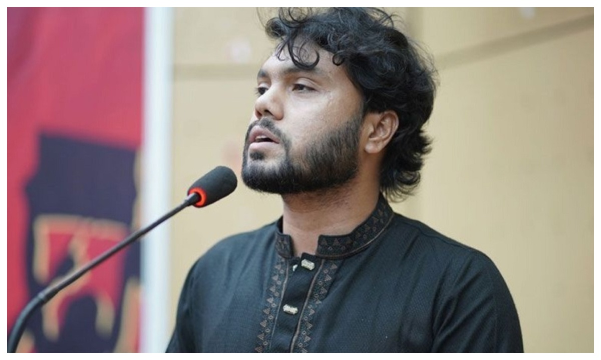 ইনকিলাব মঞ্চের মুখপাত্র শরিফ ওসমান হাদি। ছবি- সংগৃহীত