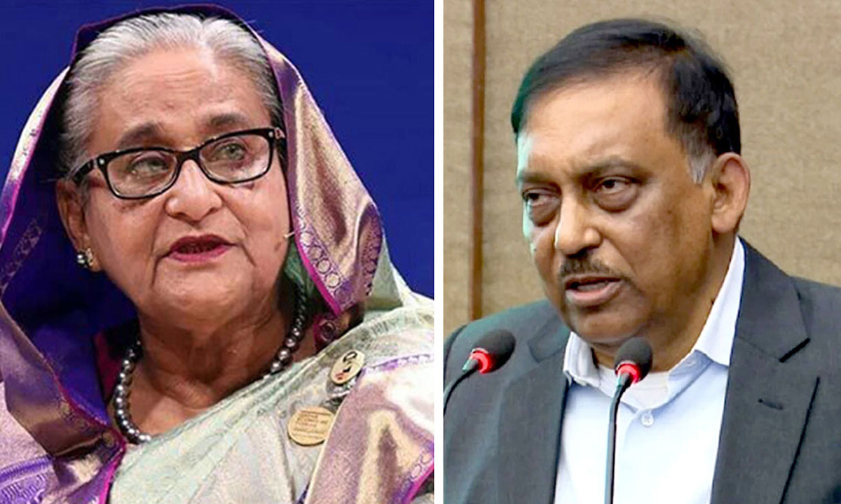 শেখ হাসিনা ও আসাদুজ্জামান খান কামাল। ছবি- সংগৃহীত