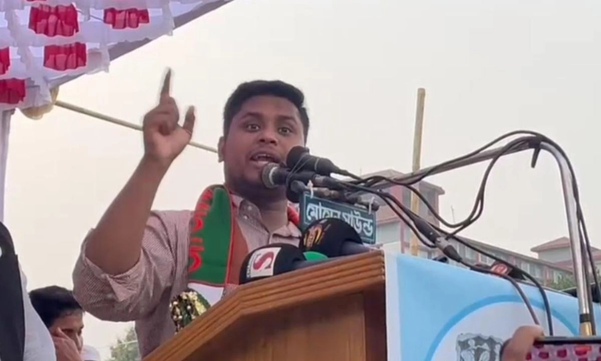 এনসিপির দক্ষিণাঞ্চলের মুখ্য সংগঠক হাসনাত আবদুল্লাহ। ছবি- সংগৃহীত