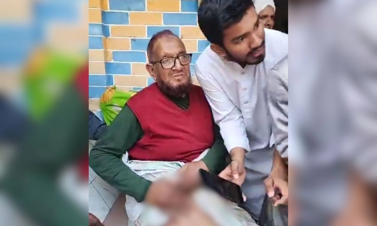 হামলায় আহত সাবেক সংসদ সদস্য গোলাম সরোয়ার হিরু। ছবি : রূপালী বাংলাদেশ