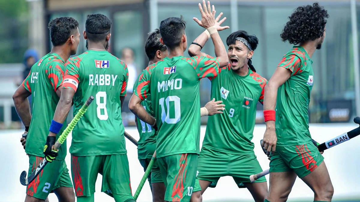শ্রীলঙ্কার কাছে ৩-২ গোলে হেরেছে বাংলাদেশ দল।  ছবি : সংগৃহীত
