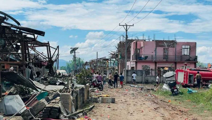 মিয়ানমারে ভয়াবহ বিস্ফোরণে হতাহতের সংখ্যা অন্তত ১১৬