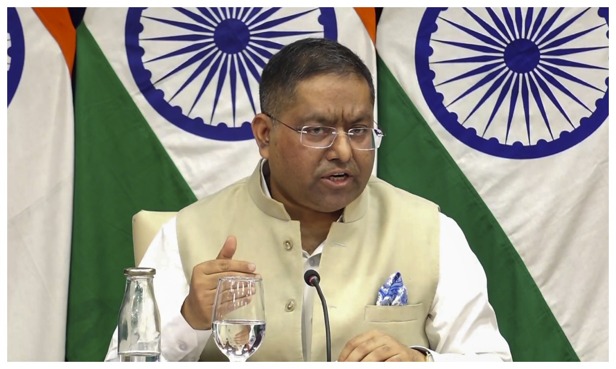ভারতের পররাষ্ট্র মন্ত্রণালয়ের মুখপাত্র রণধীর জয়সওয়াল। ছবি- সংগৃহীত