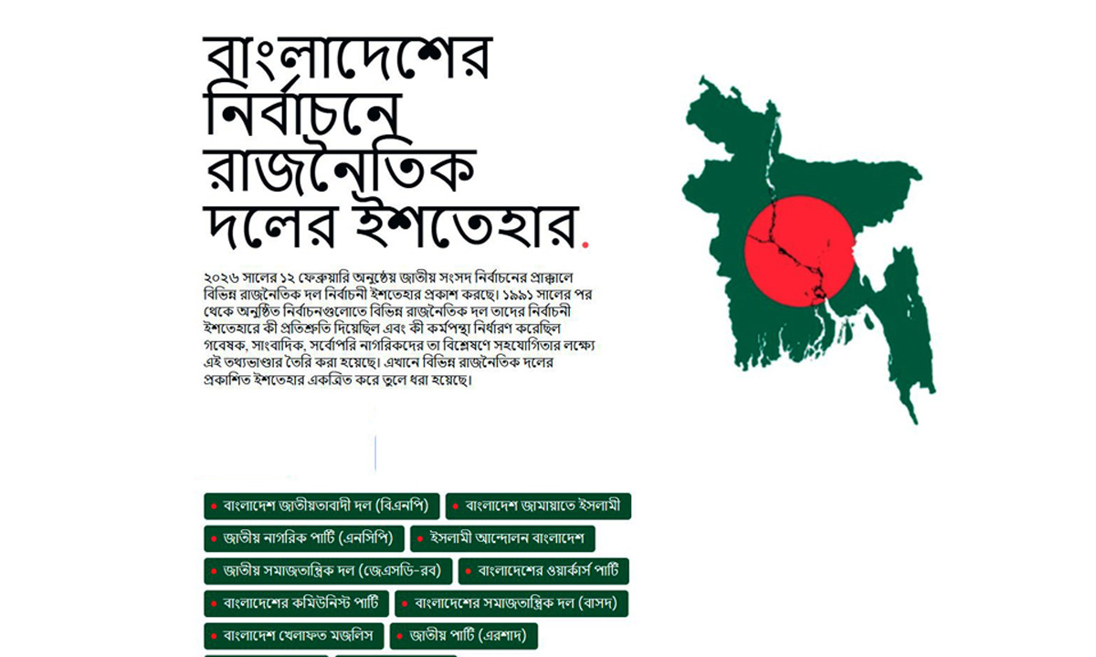 নির্বাচনি ইশতেহার। ছবি : সংগৃহীত