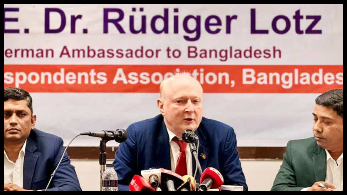 জার্মান রাষ্ট্রদূত রুডিগার লোটজ। ছবি- সংগৃহীত