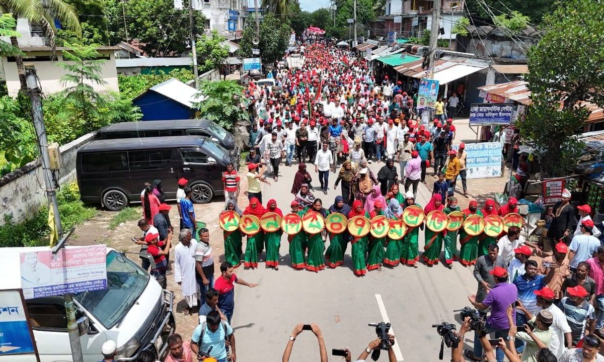 যশোরের বাঘারপাড়ায় প্রতিষ্ঠাবার্ষিকীতে বিএনপির বর্ণাঢ্য আয়োজন। ছবি- রূপালী বাংলাদেশ