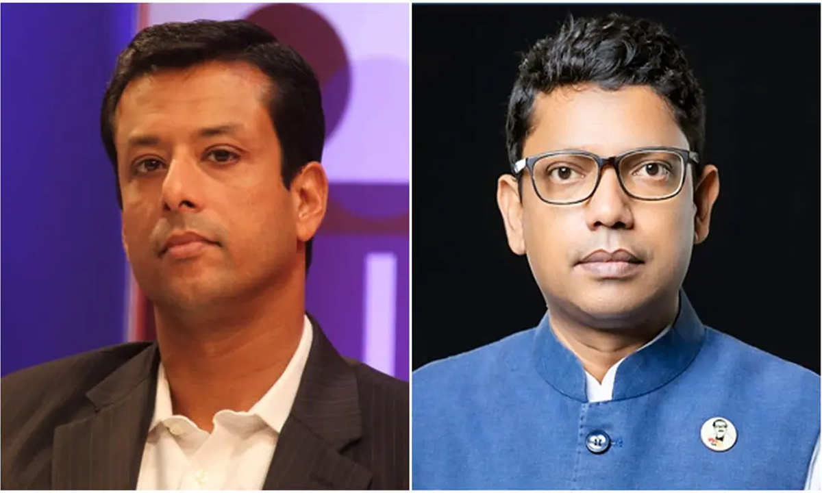 সজীব ওয়াজেদ জয় ও জুনাইদ আহমেদ পলক। ছবি : সংগৃহীত