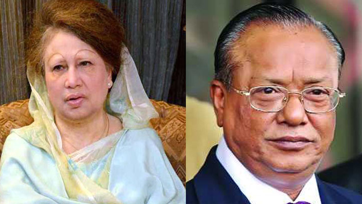 খালেদা জিয়া ও আবদুল আউয়াল মিন্টু।      ছবি- সংগৃহীত