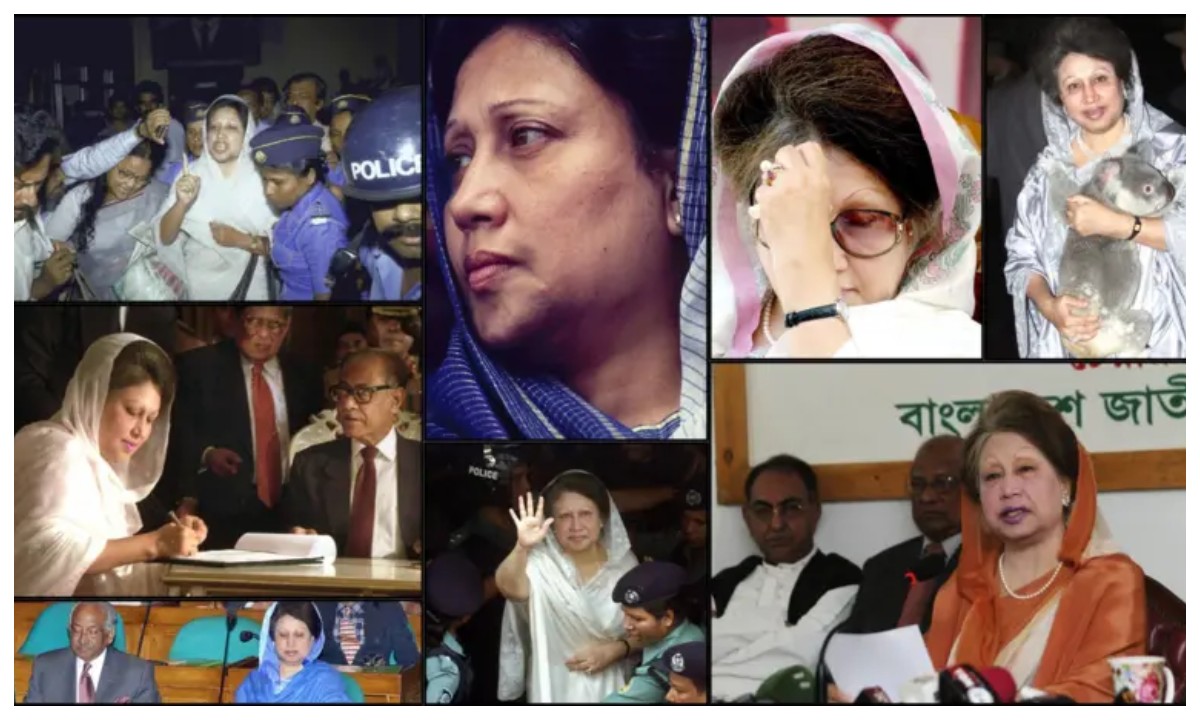 বিএনপি চেয়ারপারসন খালেদা জিয়ার  বর্ণাঢ্য রাজনৈতিক জীবন। ছবি : সংগৃহীত