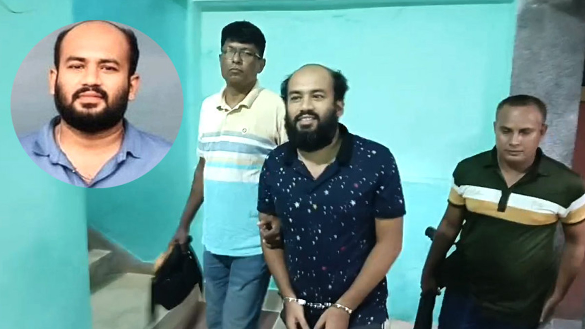 গ্রেপ্তার বায়েজিদ জান্নাত সিনা।    ছবি- রূপালী বাংলাদেশ