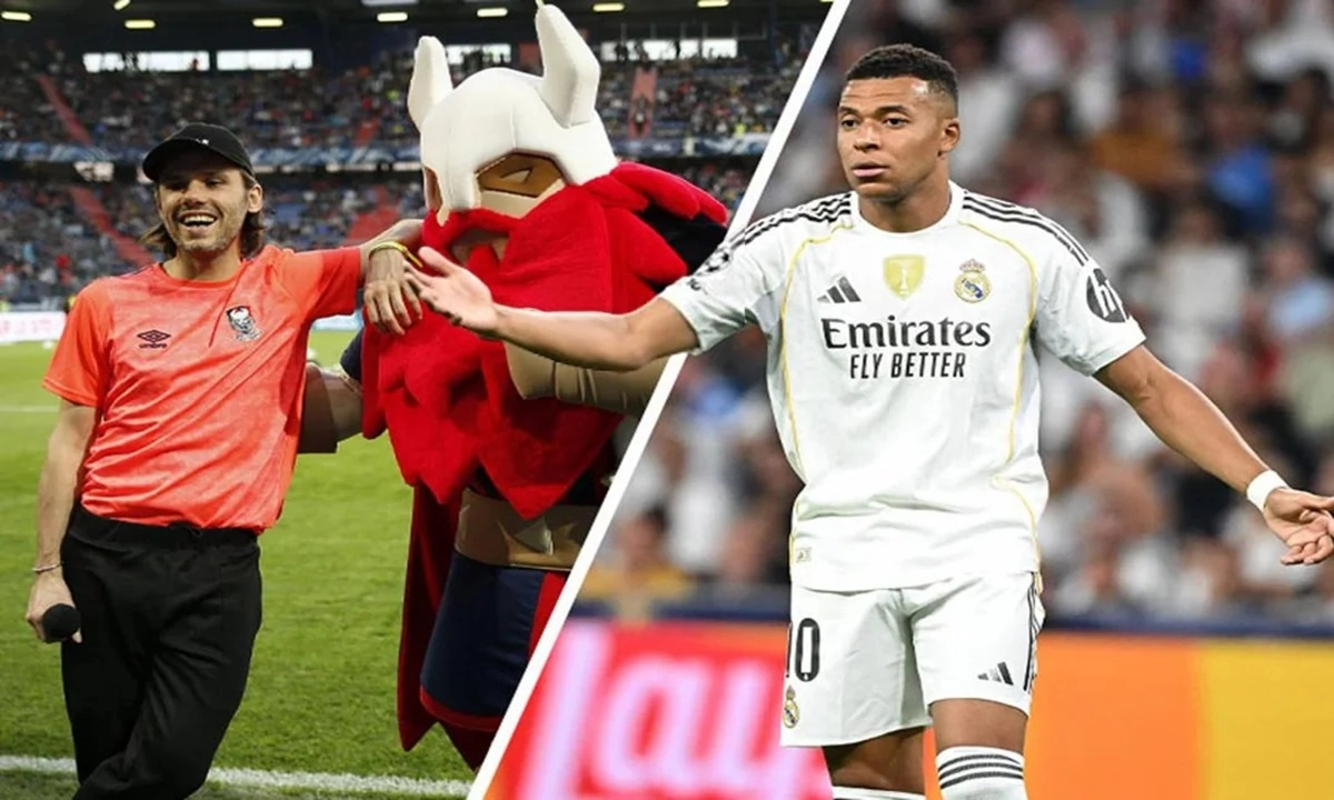 কিলিয়ান এমবাপ্পে ও রেপার ওরেলসান। ছবি- সংগৃহীত