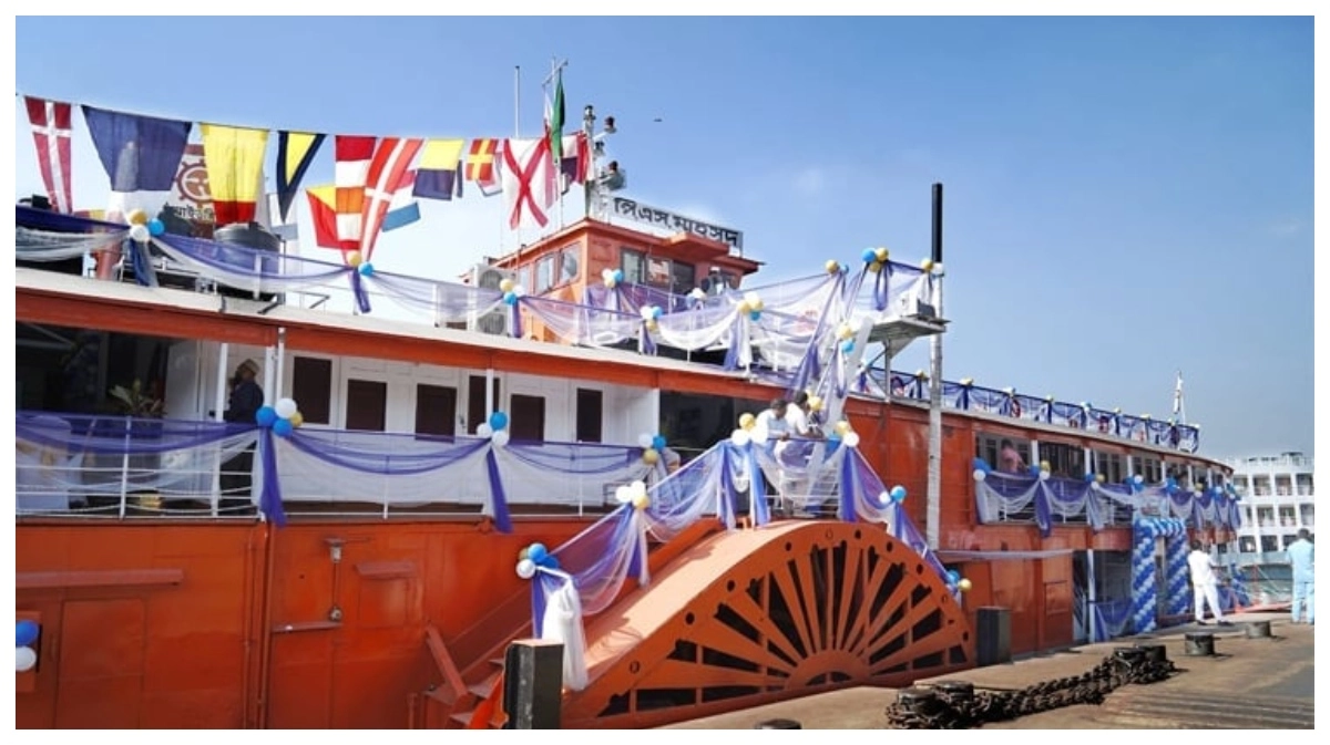 শতবর্ষী প্যাডেল স্টিমার ‘পিএস মাহসুদ’। ছবি- সংগৃহীত