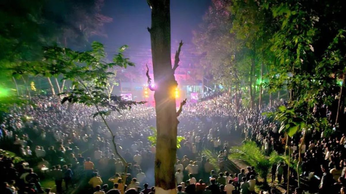 মৌলভীবাজার সরকারি কলেজে ছাত্রদলের জমকালো আয়োজন। ছবি- রূপালী বাংলাদেশ