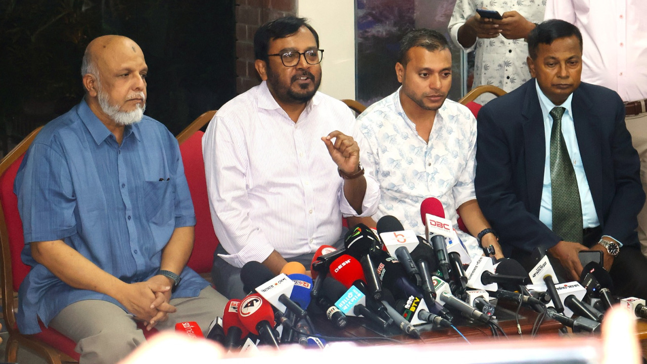 এবি পার্টির চেয়ারম্যান মজিবুর রহমান মঞ্জু। ছবি- রূপালী বাংলাদেশ