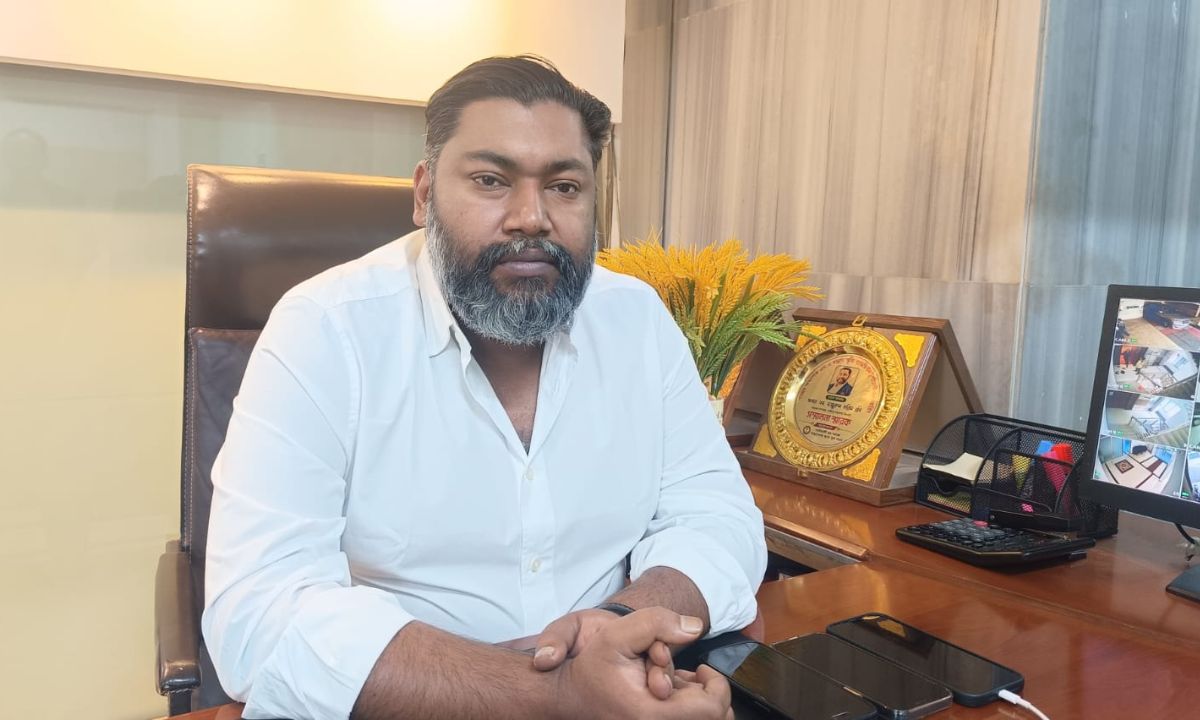 গাজীপুর-২ আসনে বিএনপির মনোনীত সংসদ সদস্য প্রার্থী এম মঞ্জুরুল করিম রনি। ছবি- রূপালী বাংলাদেশ