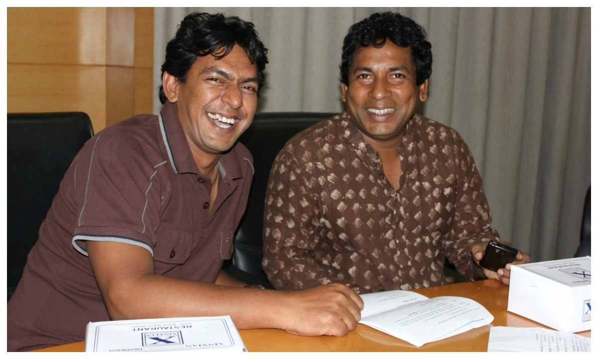 অভিনেতা চঞ্চল চৌধুরী-মোশাররফ করিম। ছবি- সংগৃহীত
