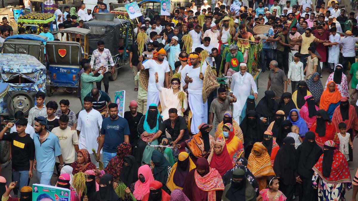 বিএনপির প্রতিষ্ঠার ৪৭ বছর পূর্তি উপলক্ষে মুন্সীগঞ্জে বর্ণাঢ্য শোভাযাত্রা। ছবি- রূপালী বাংলাদেশ