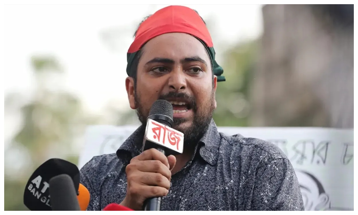 জাতীয় নাগরিক পার্টির (এনসিপি) আহ্বায়ক নাহিদ ইসলাম। ছবি : সংগৃহীত