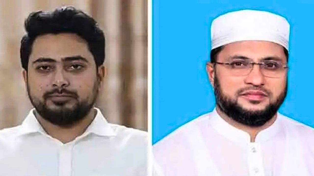এনসিপি আহ্বায়ক নাহিদ ইসলাম ও জামায়াত প্রার্থী আতিকুর রহমান। ছবি : সংগৃহীত