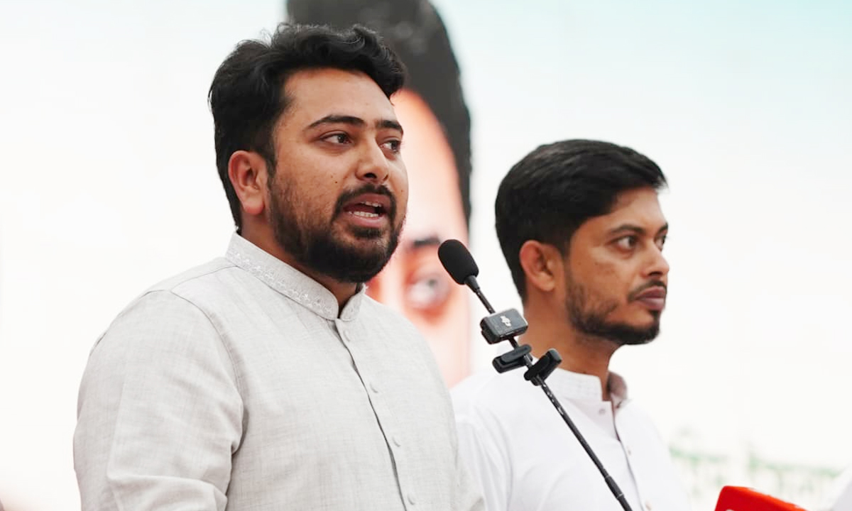 জাতীয় নাগরিক পার্টির (এনসিপি) আহ্বায়ক ও বিরোধী দলীয় চিফ হুইপ মো. নাহিদ ইসলাম। ছবি- সংগৃহীত