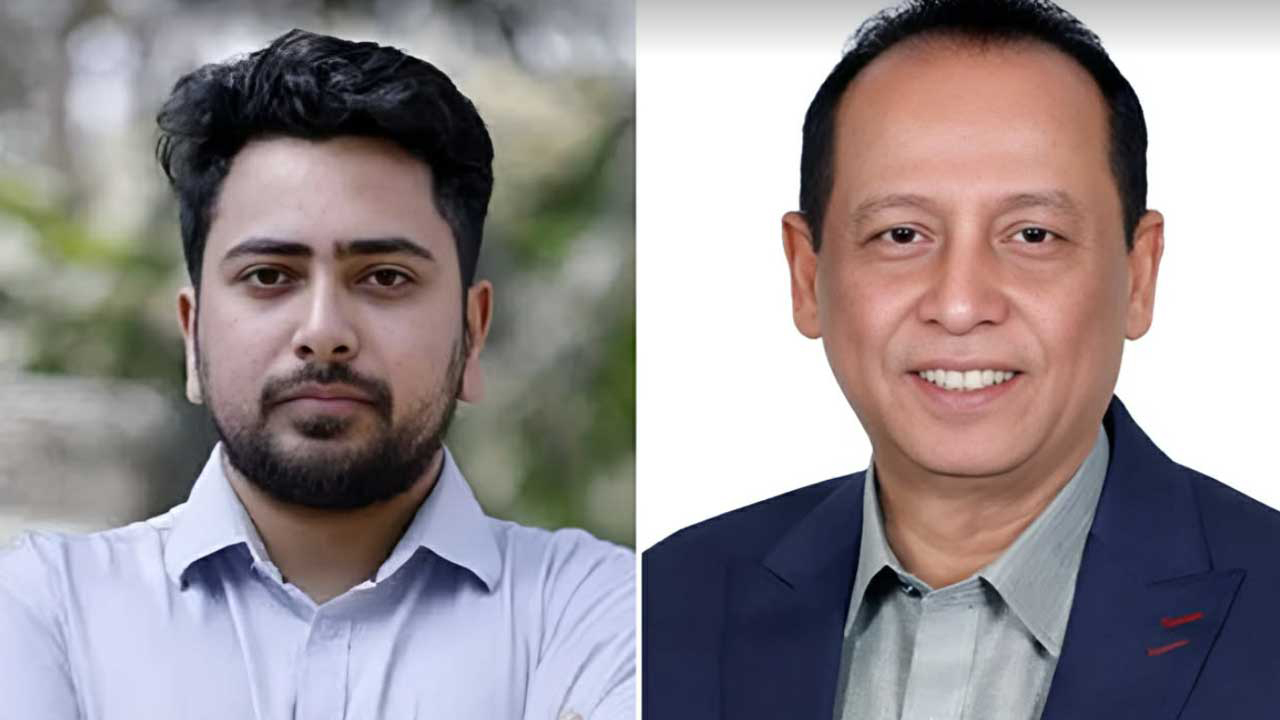 নাহিদ ইসলাম ও ড. এম এ কাইয়ুম। ছবি : সংগৃহীত