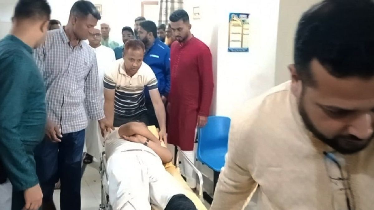 আহত এসআই দেওয়ান মামুন। ছবি : সংগৃহীত