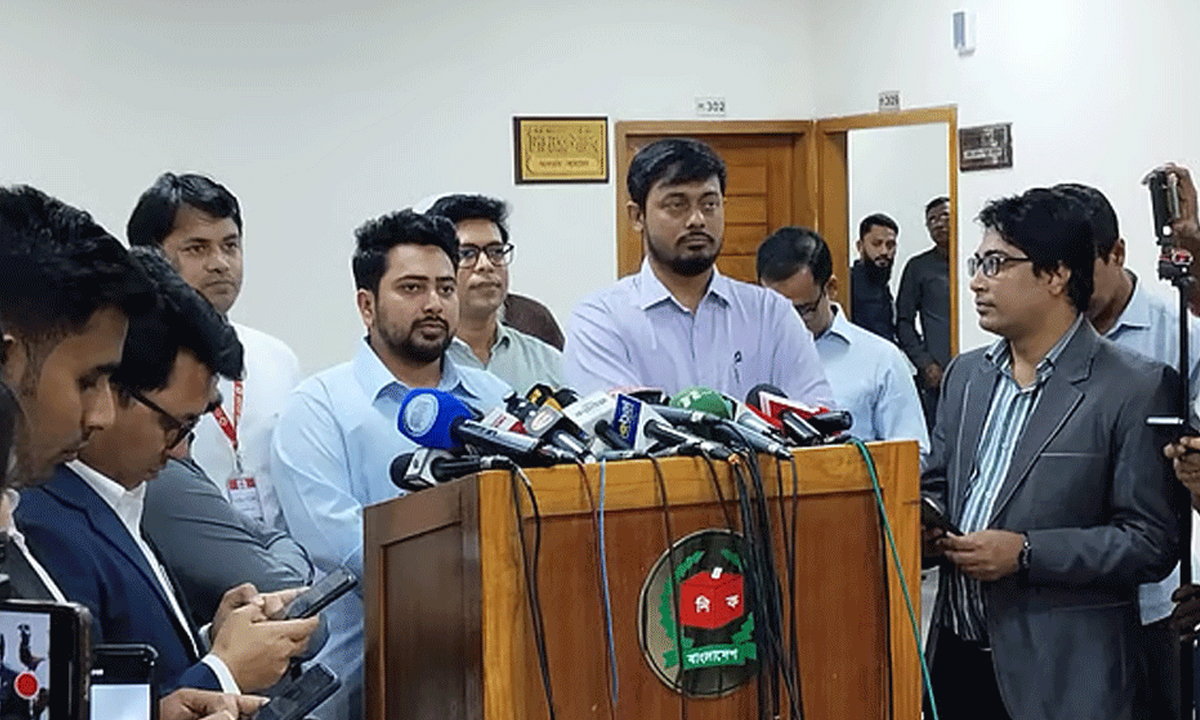 এনসিপির আহ্বায়ক নাহিদ ইসলাম ও মুখ্য সমন্বয়ক নাসীরুদ্দীন পাটওয়ারী। ছবি- সংগৃহীত