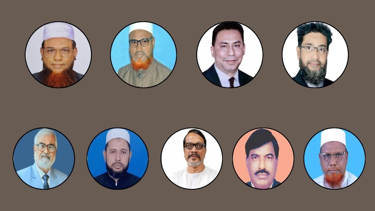 নীলফামারীর ৪ টি আসনের জামায়াত-বিএনপির প্রার্থীরা। ছবি- রূপালী বাংলাদেশ