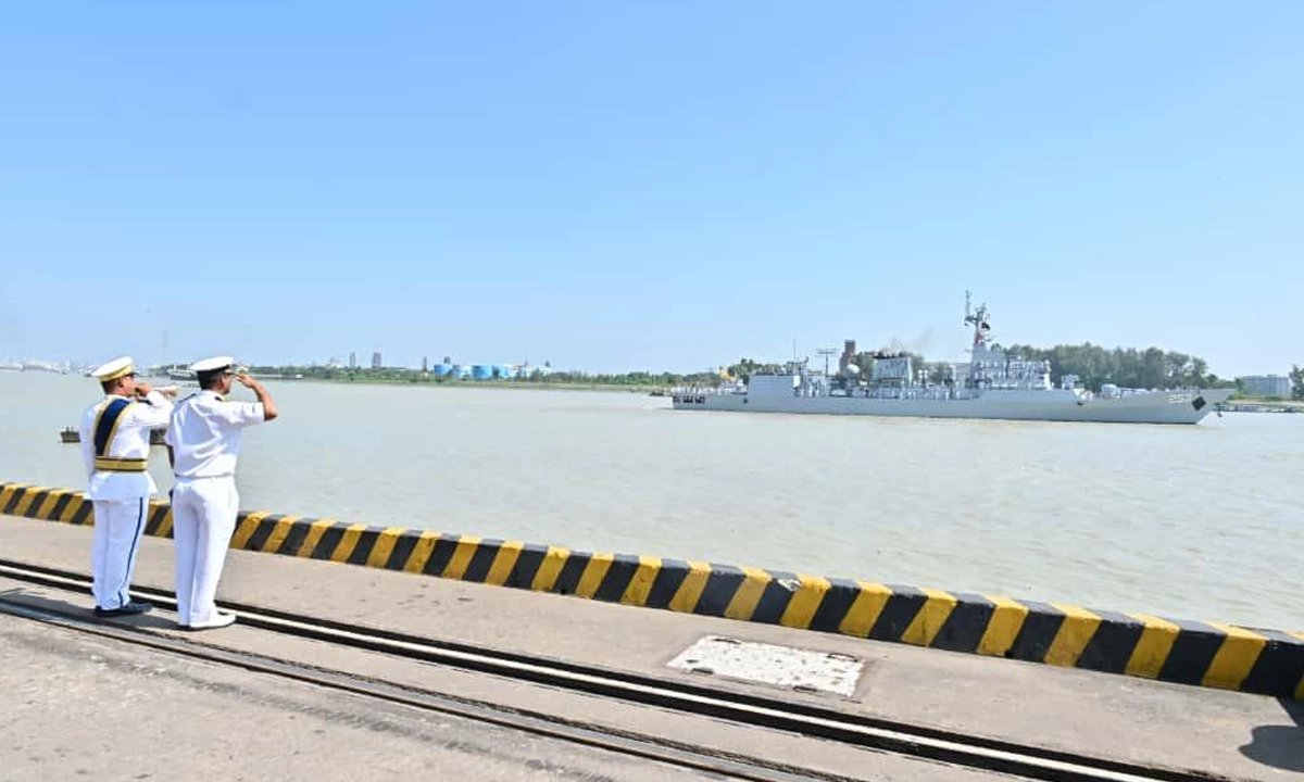 বাংলাদেশ সফরে এল পাকিস্তান নৌবাহিনীর জাহাজ। ছবি- সংগৃহীত