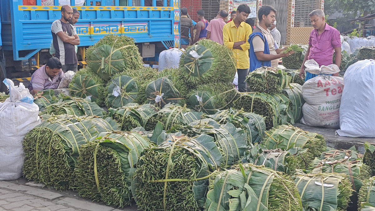 ফকিরহাট উপজেলার শতবর্ষী ঐতিহ্যবাহী পান বাজার।   ছবি- রূপালী বাংলাদেশ
