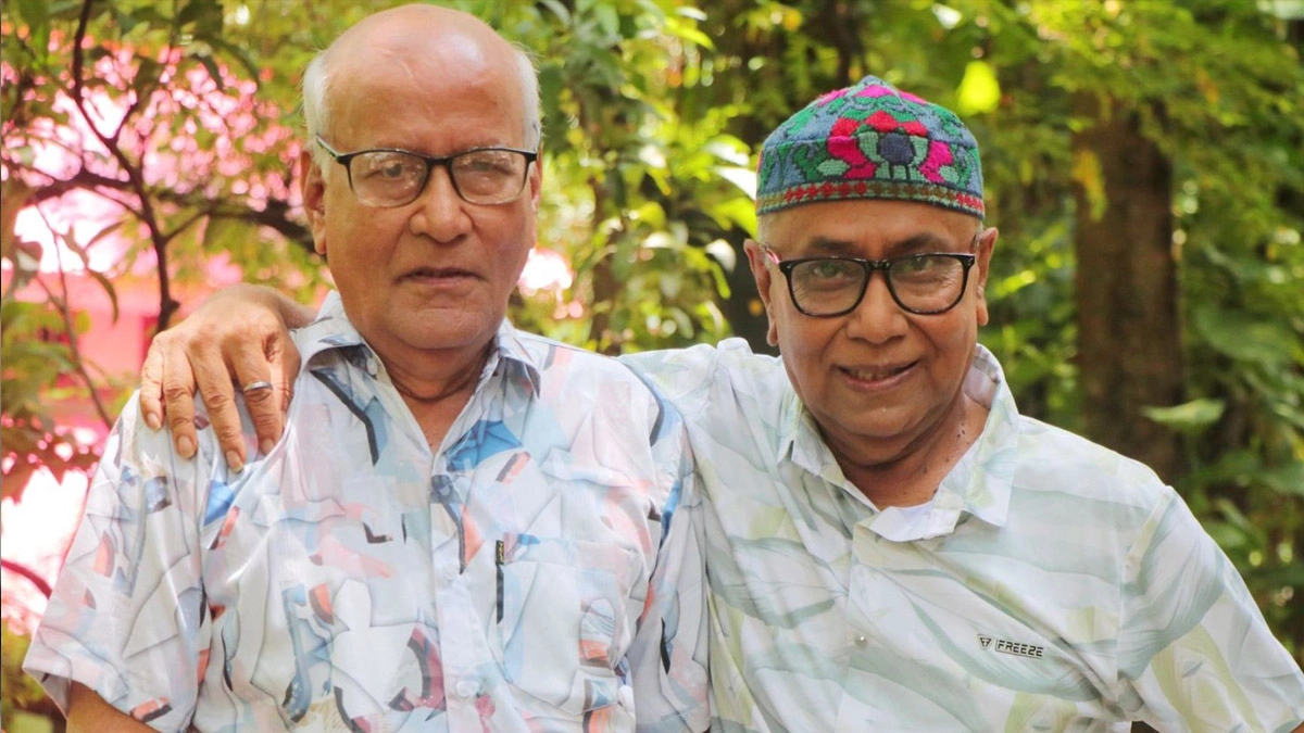 দুই কিংবদন্তি সংগীতশিল্পী খুরশীদ আলম ও লীনু বিল্লাহ।      ছবি- সংগৃহীত